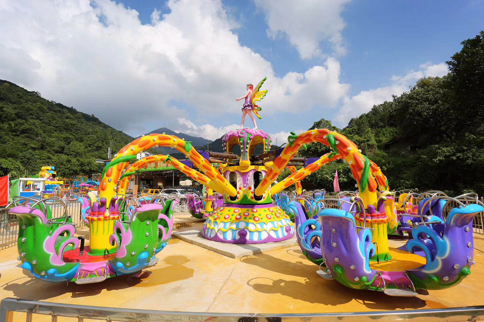 Emerging day mountain resort